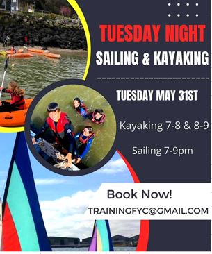 Tuesday Night Sailing & Kayaking