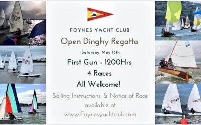 Open Dinghy Regatta – Saturday May 13th